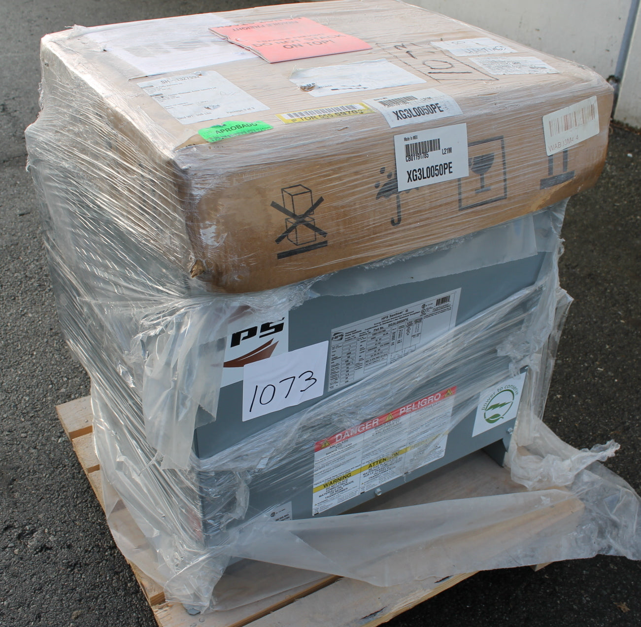 50 kVA HPS New Transformer 600-120/240V Cat No XG3L0050PE SKU 1073