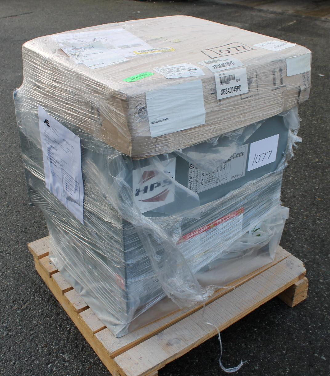 45 kVA HPS New Transformer 600-240/139V Cat No XG3A0045PD SKU 1077