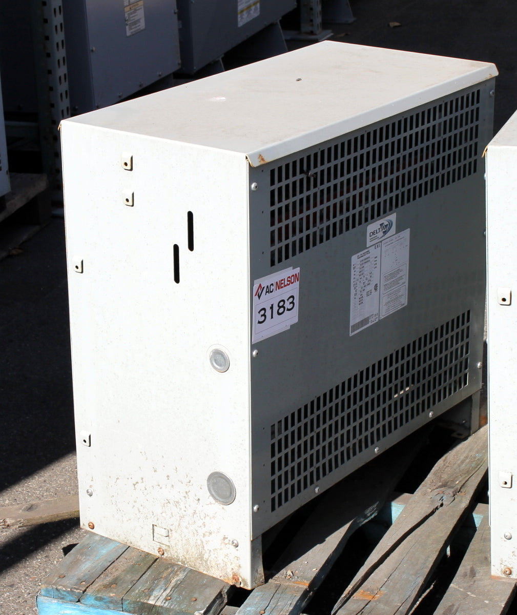 112.5 kVA DELTA Reconditioned Transformer 480/277-240/139V Cat No CATC011ZRKA6XXCA SKU 3183