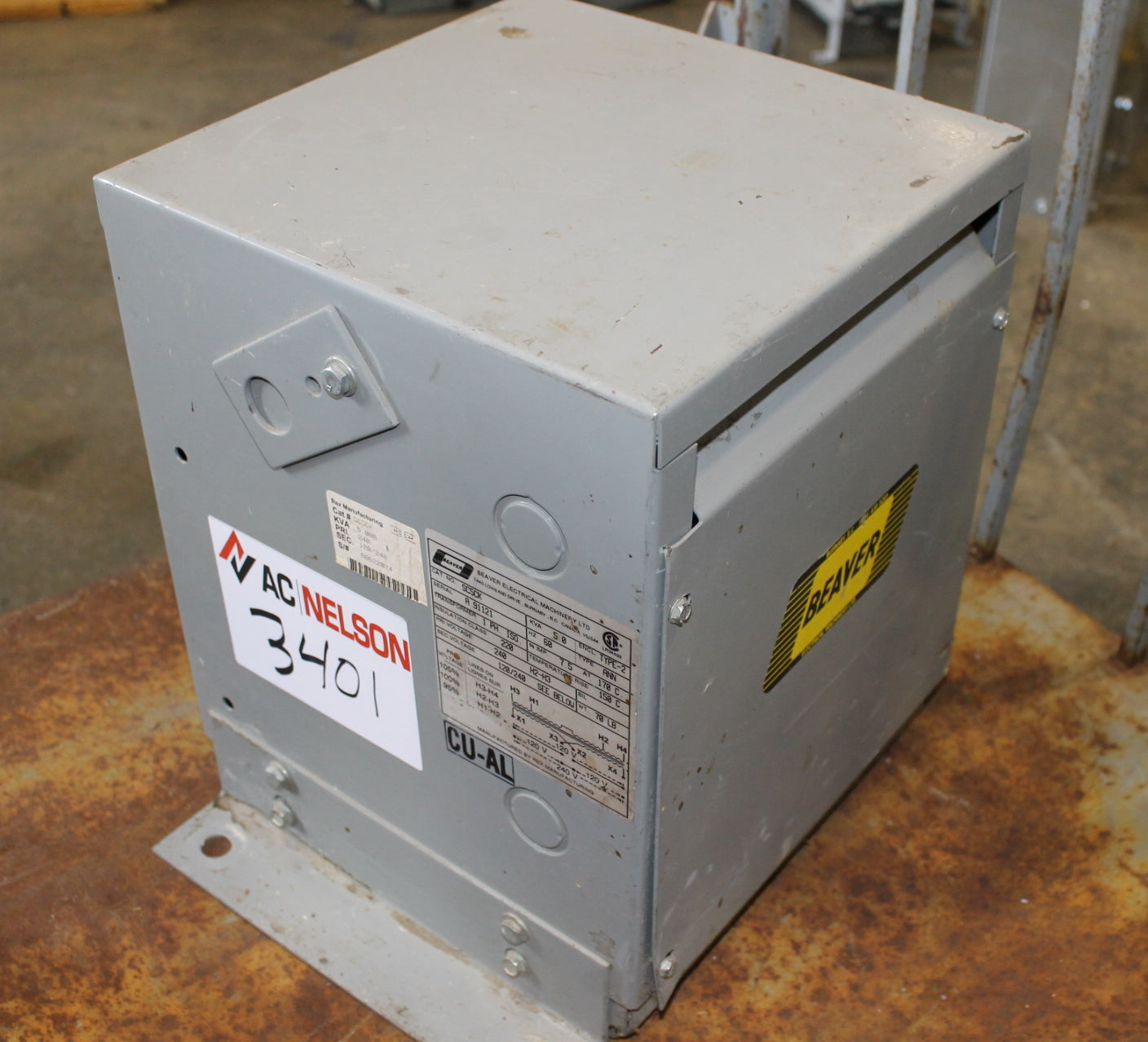 5 kVA Rex Reconditioned Transformer 240-120/240V Cat No SC5CK SKU 3401