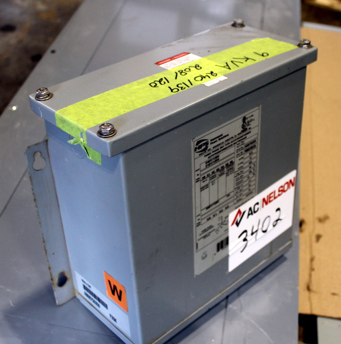 9 kVA HPS Reconditioned Transformer 240/139 216/125-208/120V Cat No Y009CECB3LOU SKU 3402