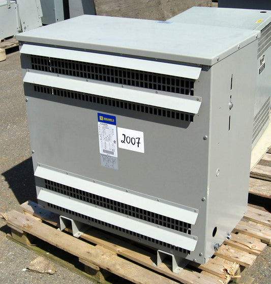 SQUARE D 112 kVA 600-208Y/120V 3-Phase Auto Refurbished Transformer #2007
