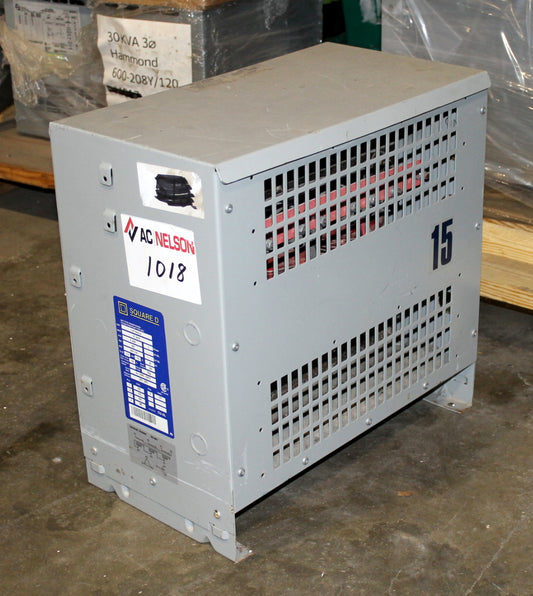 15 kVA SQD New Transformer 600-208Y/120V Cat No C15T79HCUX SKU 1018