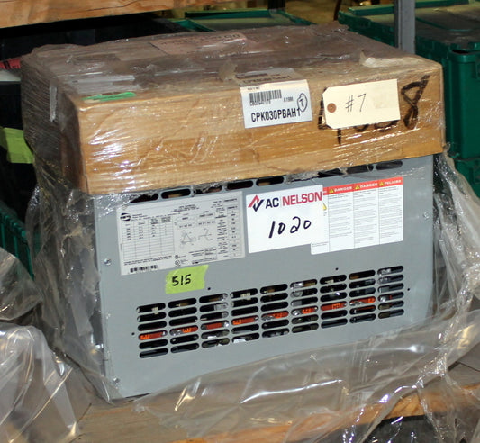 30 kVA HPS New Transformer 600-208Y/120V Cat No XMK030PB SKU 1020