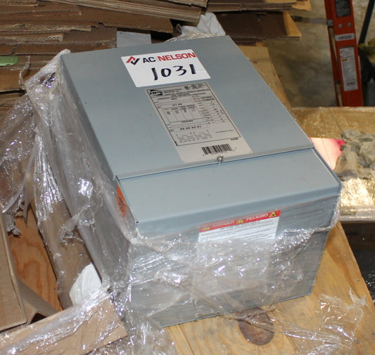 7.5 kVA HPS New Transformer 600-120/240V Cat No C1F007PES SKU 1031