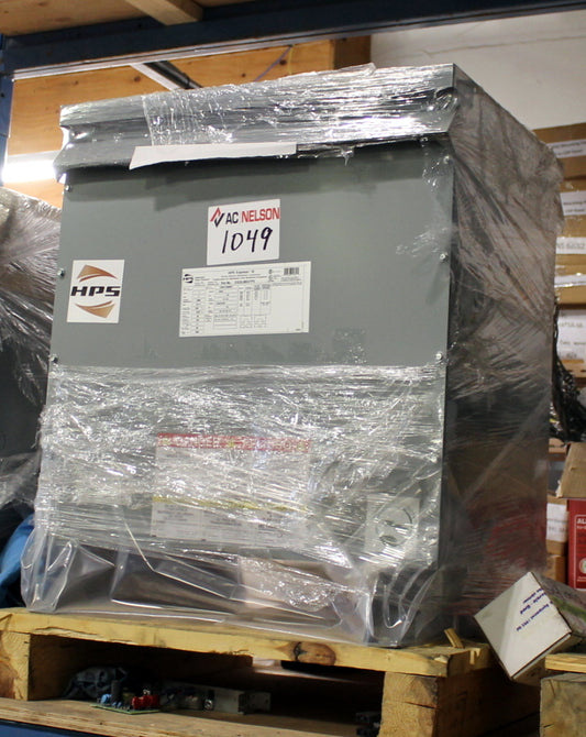 37.5 kVA HPS New Transformer 600-120/240V Cat No EG3L0037PE SKU 1049