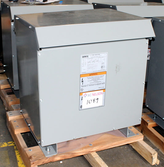 45 kVA BEMAG New Transformer 600-120/208V Cat No 423-5219-000 SKU 1089