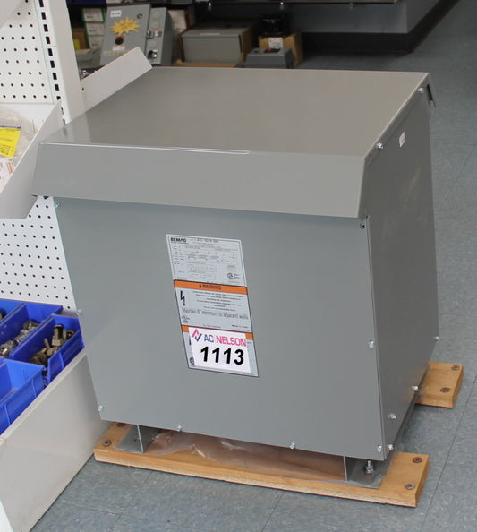 45 kVA BEMAG New Transformer 600-120/208V Cat No 423-5219-000 SKU 1113