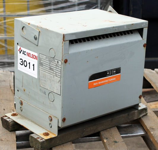 3 kVA REX Reconditioned Transformer 600-120/208V Cat No BC3JM SKU 3011