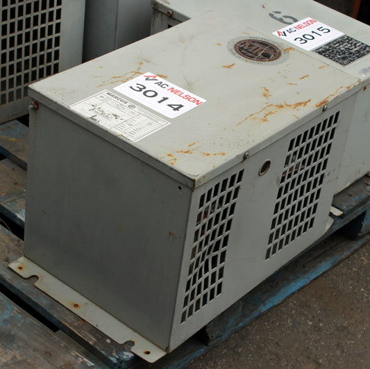 6 kVA MARCUS Reconditioned Transformer 600-380/220V Cat No MT6A6 SKU 3014