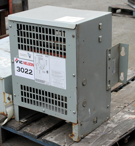 7.5 kVA DELTA Reconditioned Transformer 480-120/240V Cat No CDSC0007RKA6XXLA SKU 3022