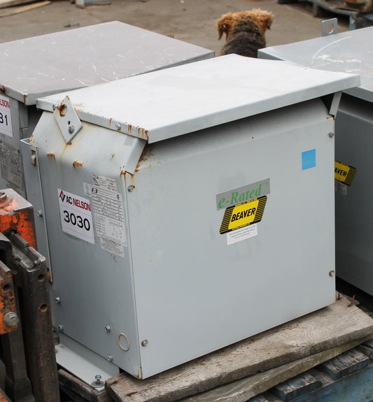 15 kVA REX Reconditioned Transformer 600-240/139V Cat No BC15JS/ZZ SKU 3030