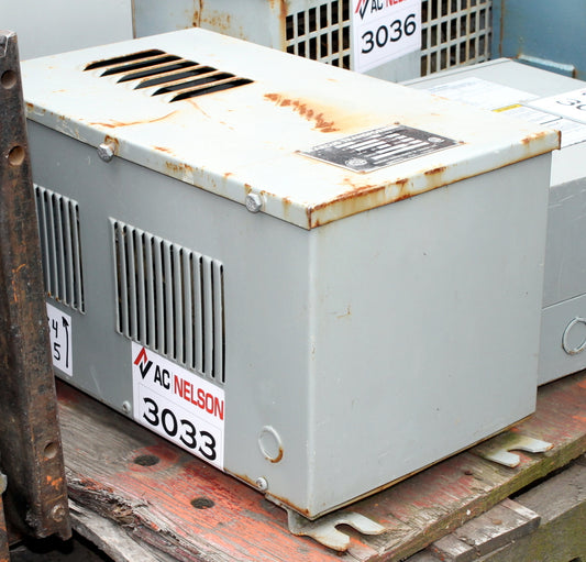 15 kVA MARCUS Reconditioned Transformer 480-240V Cat No 392-780 SKU 3033