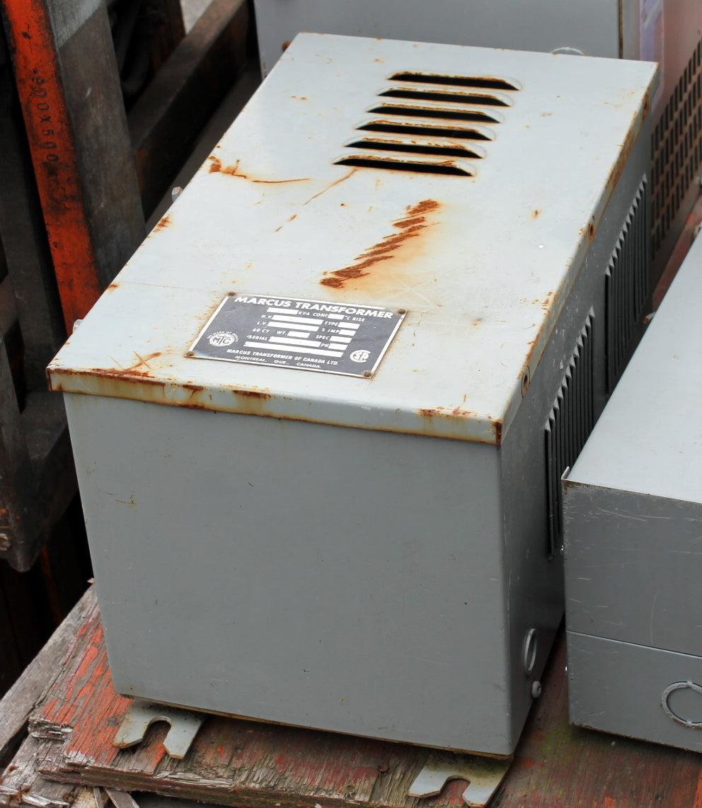 15 kVA MARCUS Reconditioned Transformer 480-240V Cat No 392-780 SKU 3033