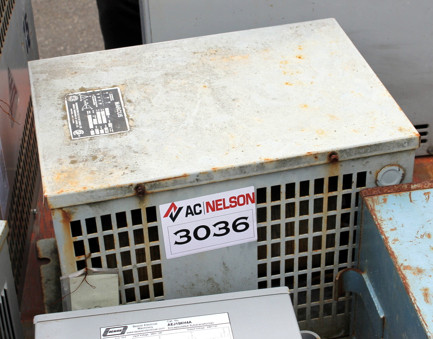 15 kVA MARCUS Reconditioned Transformer 208-120/208V Cat No SKU 3036