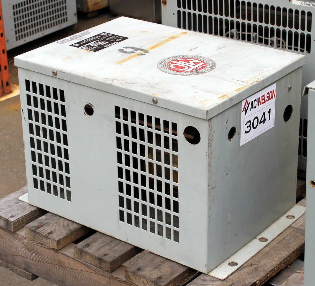 6 kVA MARCUS Reconditioned Transformer 600-120/208V Cat No 2744-682 SKU 3041