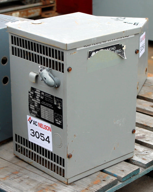 7.5 kVA HPS Reconditioned Transformer 480-120/240V Cat No FW7P SKU 3054