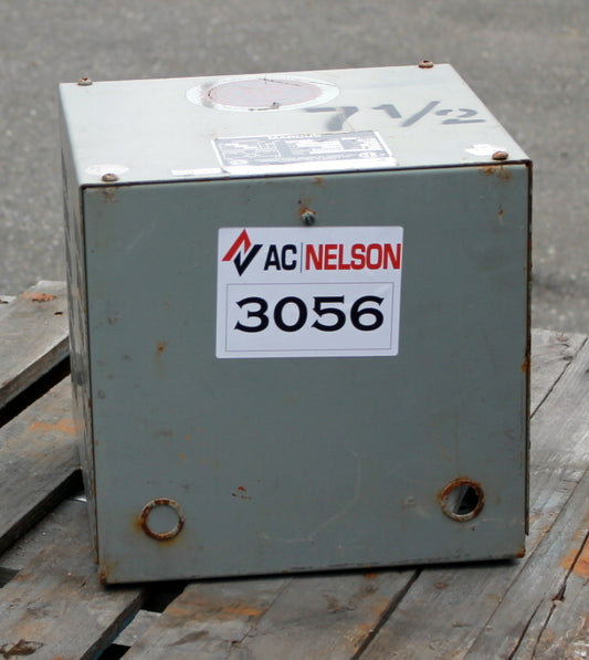 7.5 kVA MARCUS Reconditioned Transformer 480-120/240V Cat No 1884-1196 SKU 3056