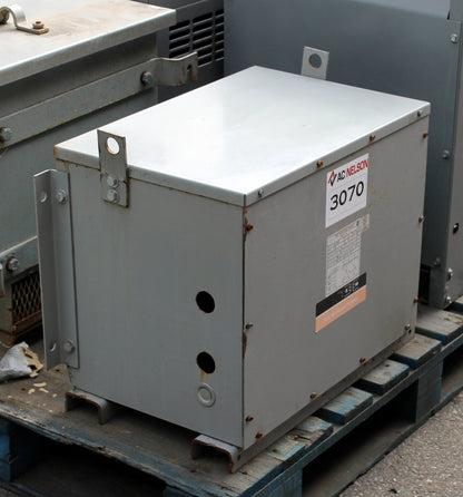 15 kVA REX Reconditioned Transformer 600-120/208V Cat No BC15JM/EP SKU 3070