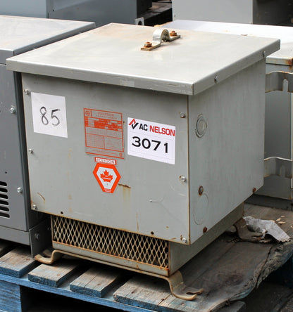 15 kVA POLYGON Reconditioned Transformer 600-120/208V Cat No 5H3-15C-16 SKU 3071