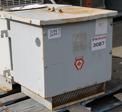 30 kVA POLYGON Reconditioned Transformer 600-120/208V Cat No 5H3-30CRH SKU 3087