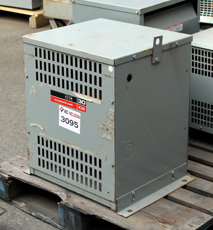 30 kVA REX Reconditioned Transformer 600-120/208V Cat No B30JM SKU 3095