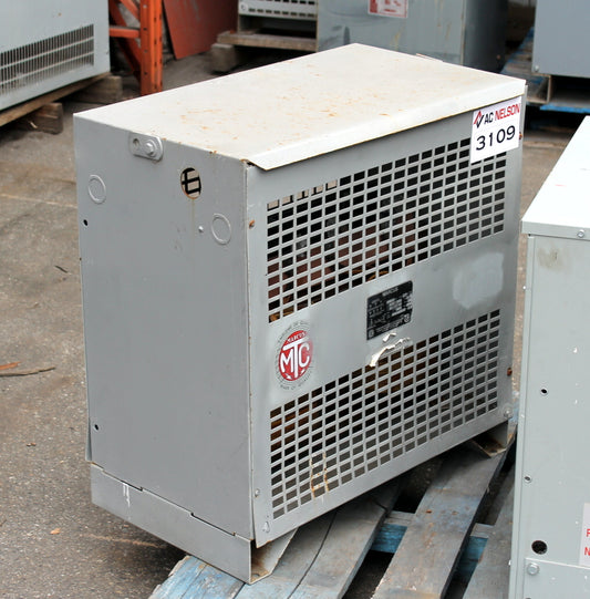 45 kVA MARCUS Reconditioned Transformer 600-120/208V Cat No 6898-284 SKU 3109