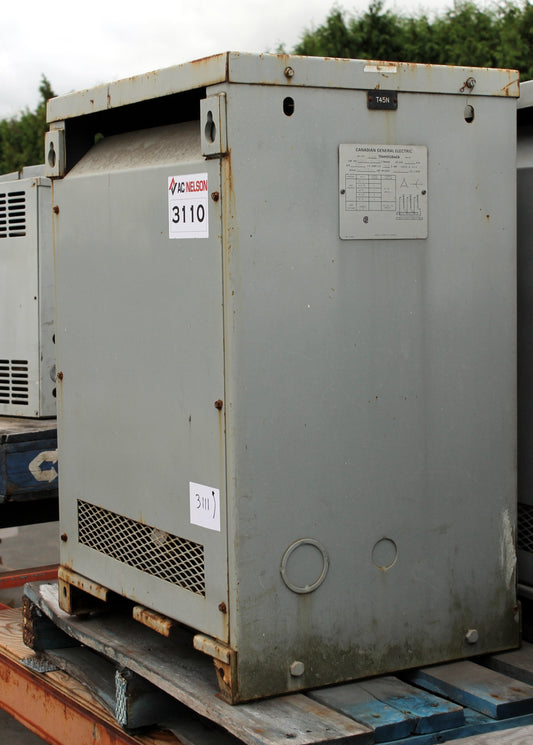 45 kVA GE Reconditioned Transformer 600-120/208V Cat No SKU 3110