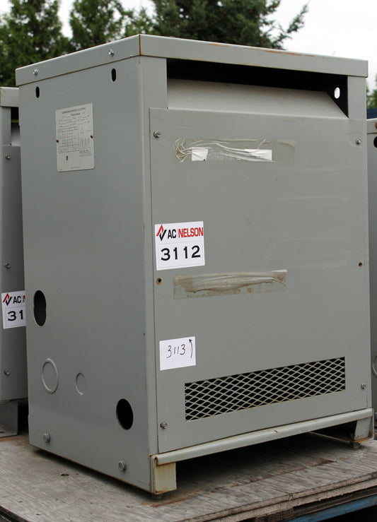 45 kVA GE Reconditioned Transformer 600-120/208V Cat No SKU 3112