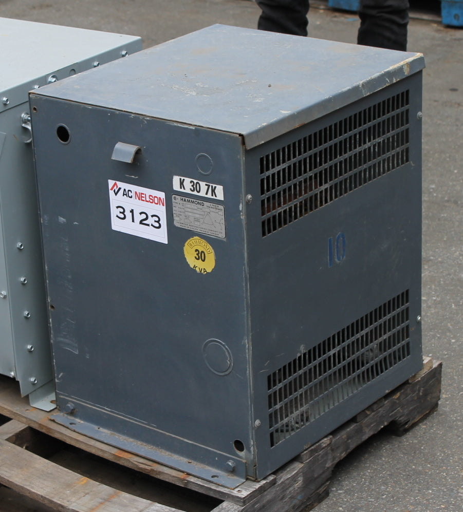 30 kVA HPS Reconditioned Transformer 465/504-120/208V Cat No K307K SKU 3123