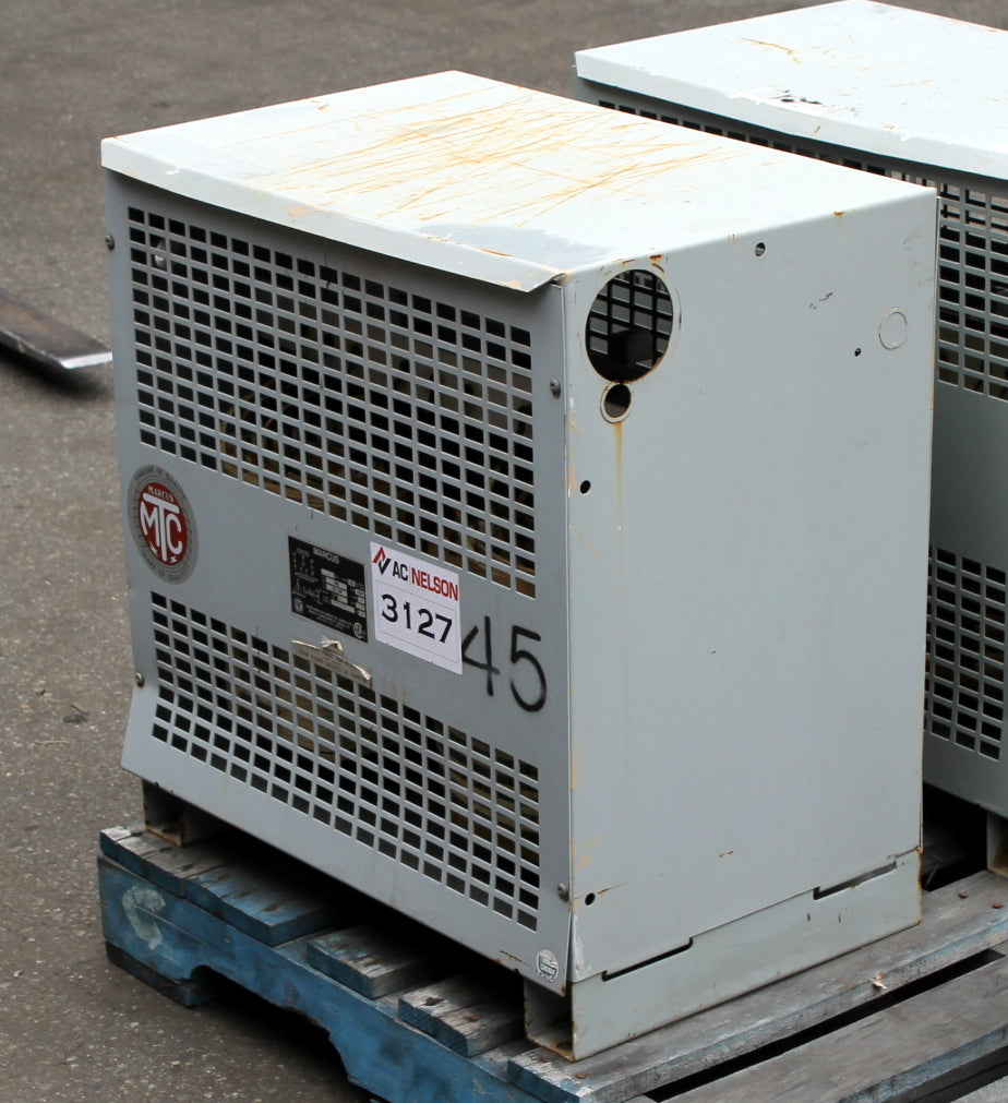 45 kVA MARCUS Reconditioned Transformer 600-120/208V Cat No SKU 3127