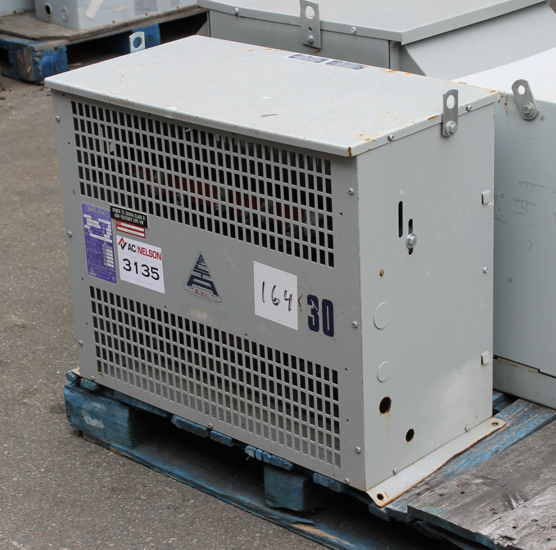 30 kVA DELTA Reconditioned Transformer 600-120/208V Cat No DT0030 SKU 3135