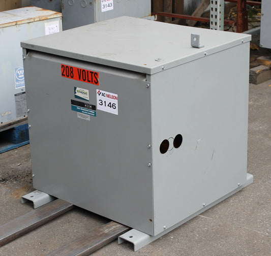 150 kVA Siemens Reconditioned Transformer 600-120/208V Cat No BA150JM SKU 3146