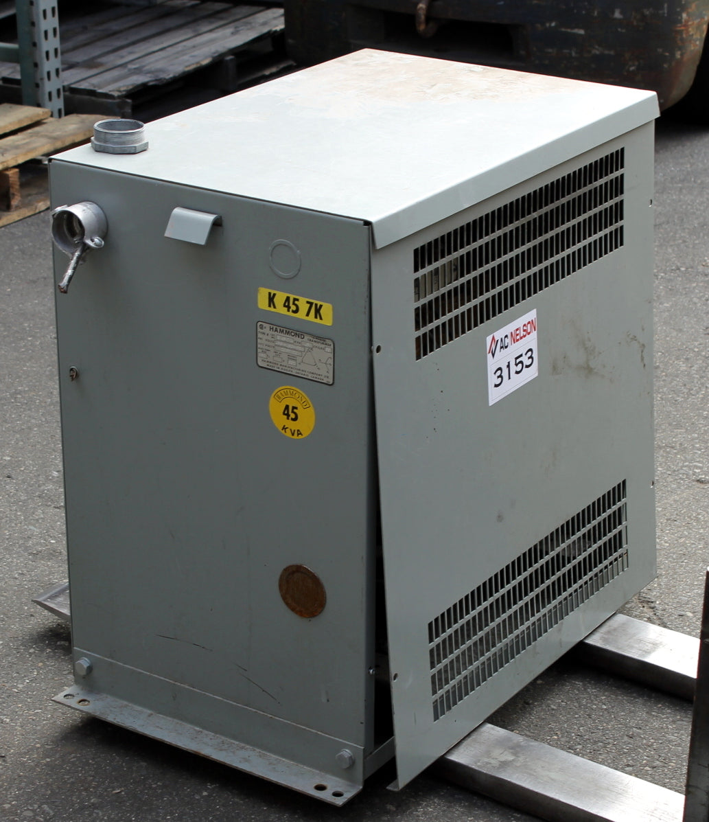 45 kVA HPS Reconditioned Transformer 480-120/208V Cat No K457K SKU 3153