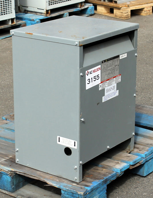 30 kVA SQD Reconditioned Transformer 480-120/208V Cat No C30T3H SKU 3155