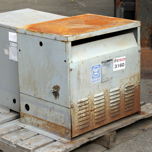 45 kVA WESTINGHOUSE Reconditioned Transformer 480-120/208V Cat No H48PZ8T45H5 SKU 3160