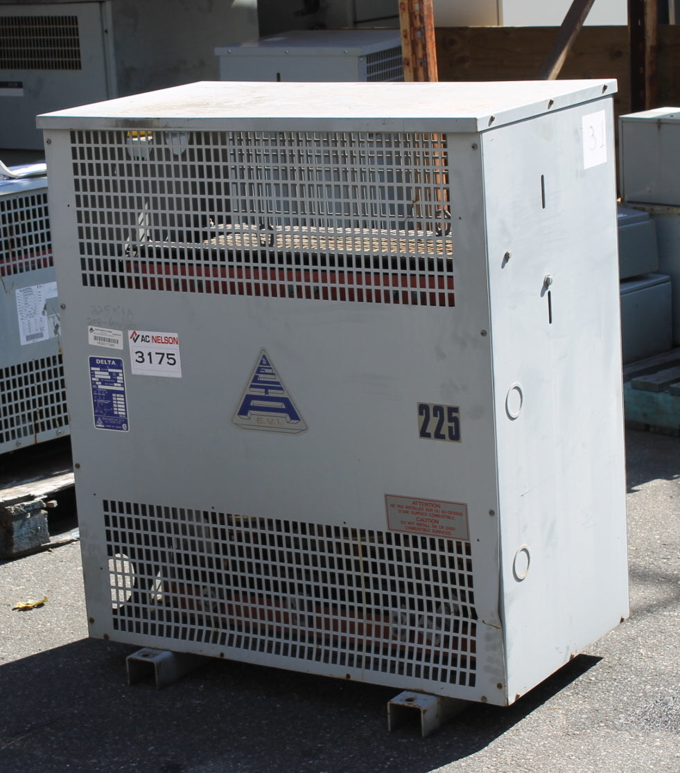 228 kVA DELTA Reconditioned Transformer 208-600/347V SKU 3175