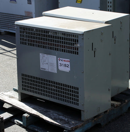 112.5 kVA DELTA Reconditioned Transformer 480/277-240/139V Cat No CATC011ZRKA6XXCA SKU 3182