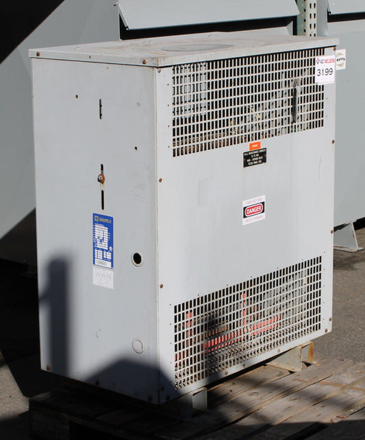 75 kVA SQD Reconditioned Transformer 4160-347/600V Cat No C75TD4YHFCUX SKU 3199