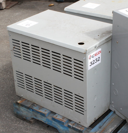 45 kVA JVC Reconditioned Transformer 600-252/230V Cat No DH3-45C-8C SKU 3232