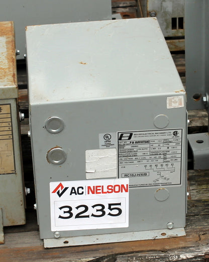 15 kVA REX Reconditioned Transformer 600-277/480V Cat No R15JH SKU 3235