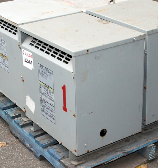 27 kVA JEFFERSON Reconditioned Transformer 600-277/480V Cat No 423-E005-230 SKU 3244