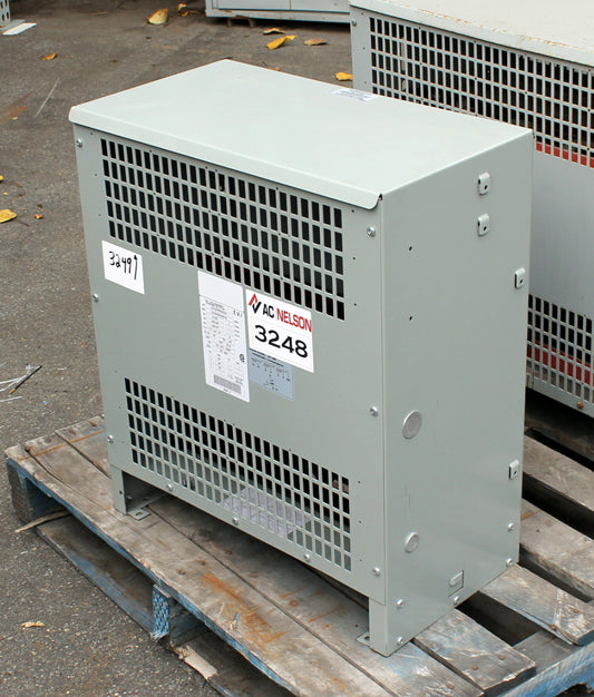 75 kVA DELTA Reconditioned Transformer 600-480/277V Cat No CATC0075VRA6XXCA SKU 3248