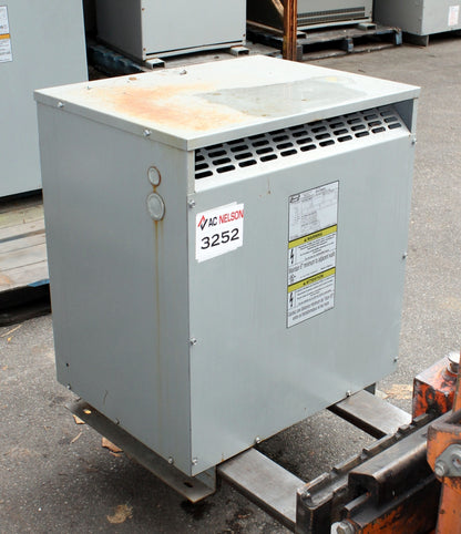 112.5 kVA REX Reconditioned Transformer 480/277-240/139V Cat No AVJ112SK4A SKU 3252