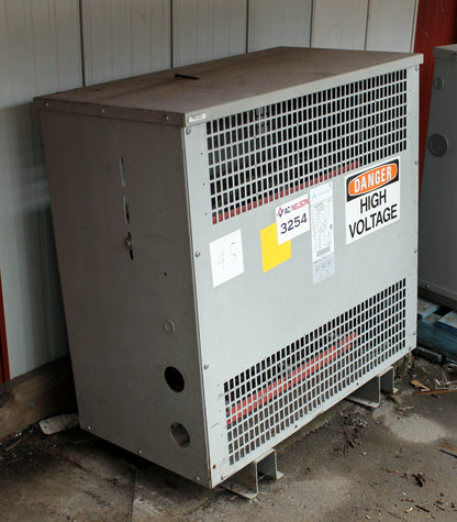 112 kVA DELTA Reconditioned Transformer 600-240V Cat No CDT0112VKA6XXAA SKU 3254