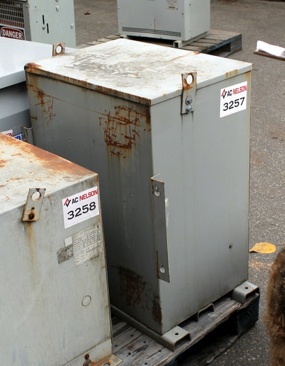 37.5 kVA REX Reconditioned Transformer 480-120/240V Cat No SC37H-K/EP/B SKU 3257