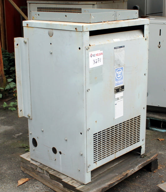 112.5 kVA WESTINGHOUSE Reconditioned Transformer 600-600/347V Cat No DT6 SKU 3271