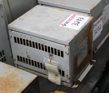 3 kVA REX Reconditioned Transformer 600-208V Cat No RC3JB/X/B SKU 3283