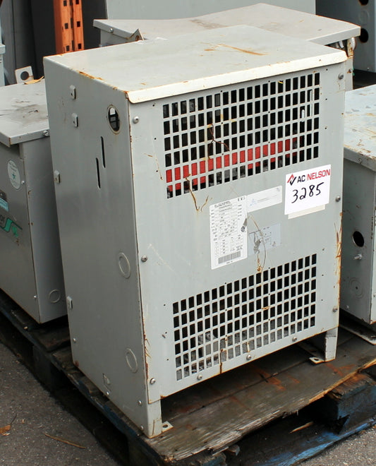 37.5 kVA DELTA Reconditioned Transformer 480-120/240V Cat No CDS0037RKA6XXLA SKU 3285