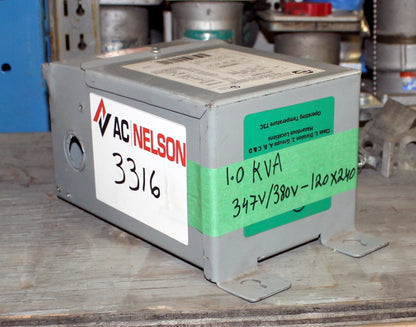 1 kVA HPS Reconditioned Transformer 347/380-120/240V Cat No Q1C0FEKB SKU 3316